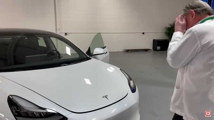 Frunk Lid Gives Sandy Munro A Hard Time Before 2021 Tesla Model 3 Drive