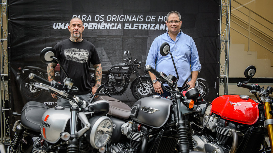 Henrique Fogaça embaixador da Triumph no Brasil