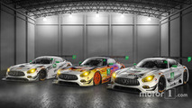 #50 Riley Motorsports Mercedes AMG GT3, #75 SunEnergy1 Riley Motorsports Mercedes AMG GT3, #33 Riley Motorsports Mercedes AMG GT3
