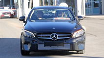 2018 Mercedes C-Class Coupe facelift spy photo