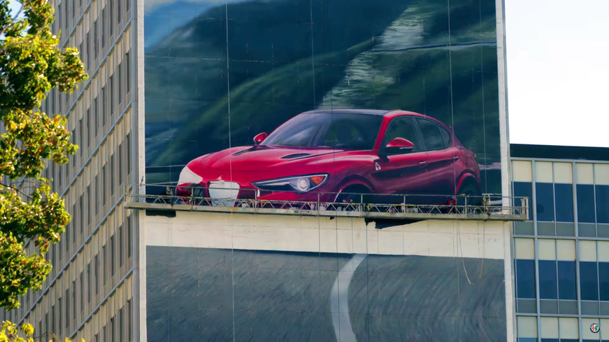 Alfa Romeo Stelvio Quadrifoglio mural