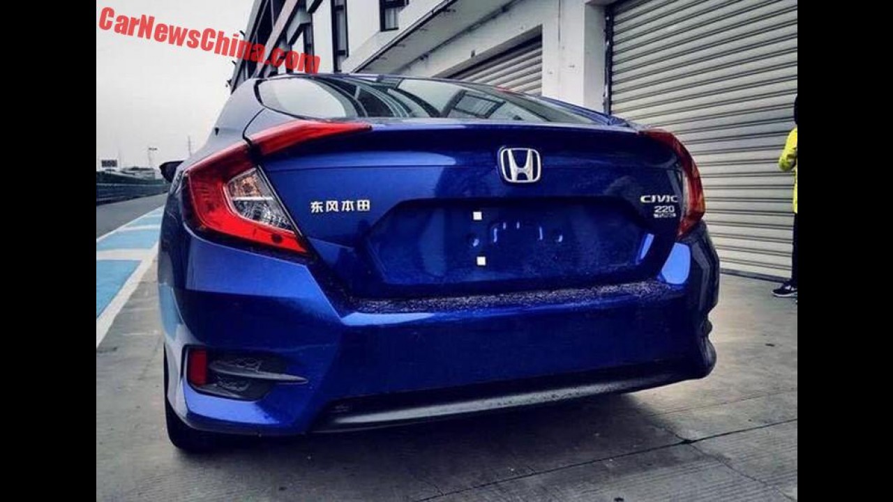 Novo Civic 2016 será lançado na China em abril apenas com motor 1.5 turbo