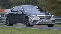 2017 Mercedes-AMG S63 facelift spy photo