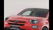 Abarth 500X, il rendering