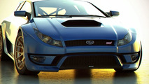 Subaru WRX STI artist 3D rendering