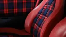 Porsche Top 5 fancy seat patterns - Red and blue Tartan