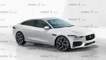 Nuova Jaguar XJ, il rendering
