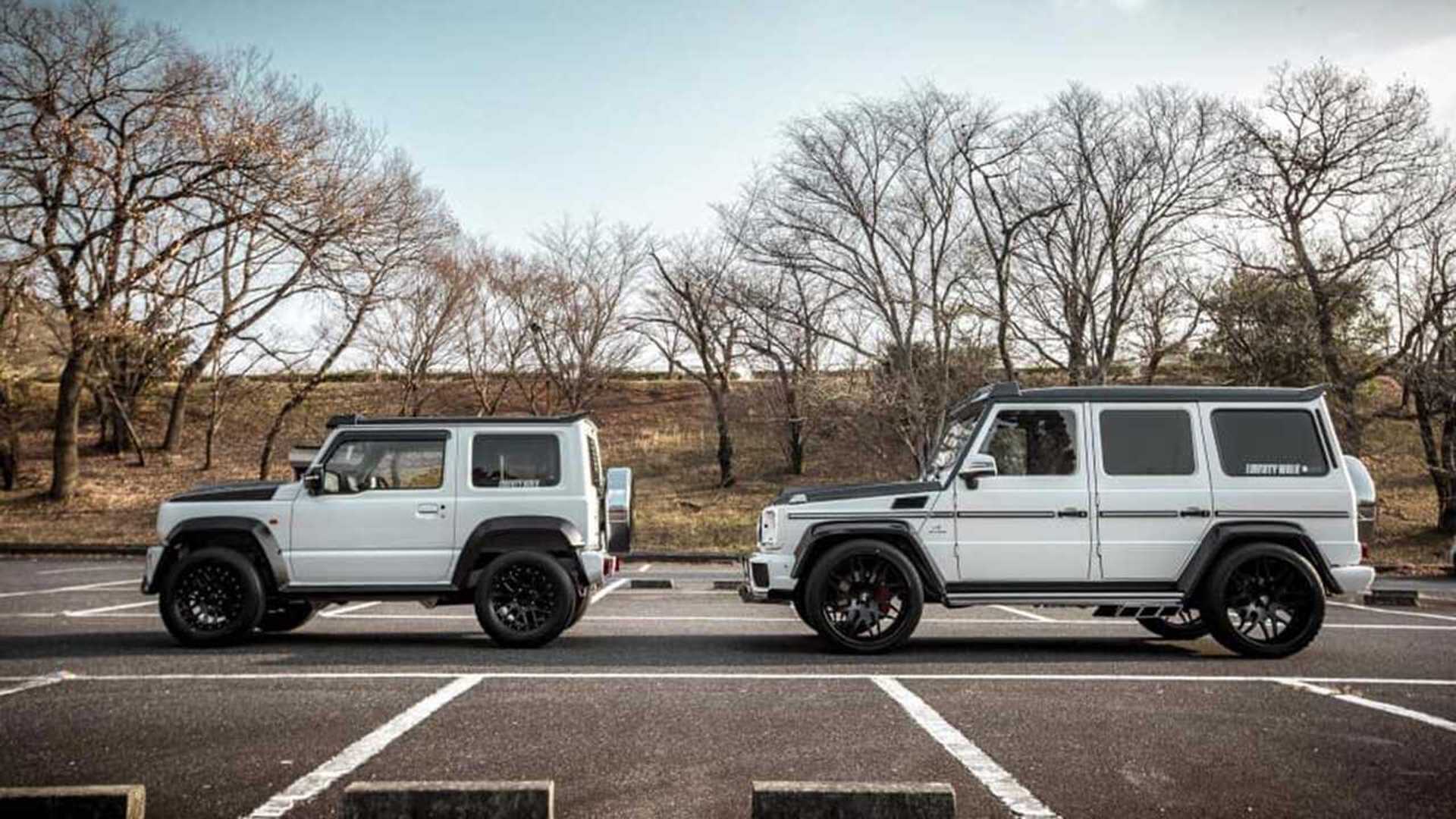El Suzuki Jimny De Liberty Walk Se Encuentra Con El Mercedes Clase G El Suzuki Jimny De Liberty Walk Se Encuentra Con El Mercedes Clase G