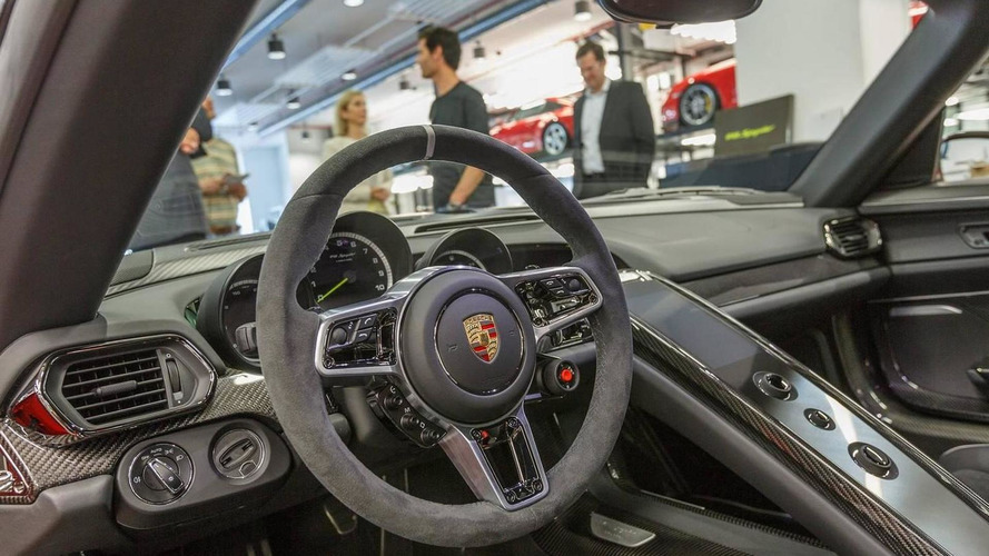 Mark Webber takes delivery of Porsche 918 Spyder