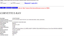 CORVETTE E-RAY trademark