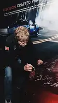 2017 Acura NSX #001 being signed by Robert Redford