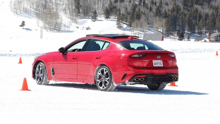 2018 Kia Stinger Ice Driving