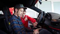 Valentino Rossi a Fiorano sulla Ferrari 488 Pista