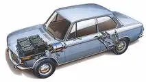 BMW 1602 mit Elektromotor bei der Olympiade 1972
