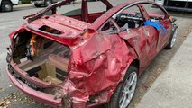 Wrecked Tesla Model 3 Performance