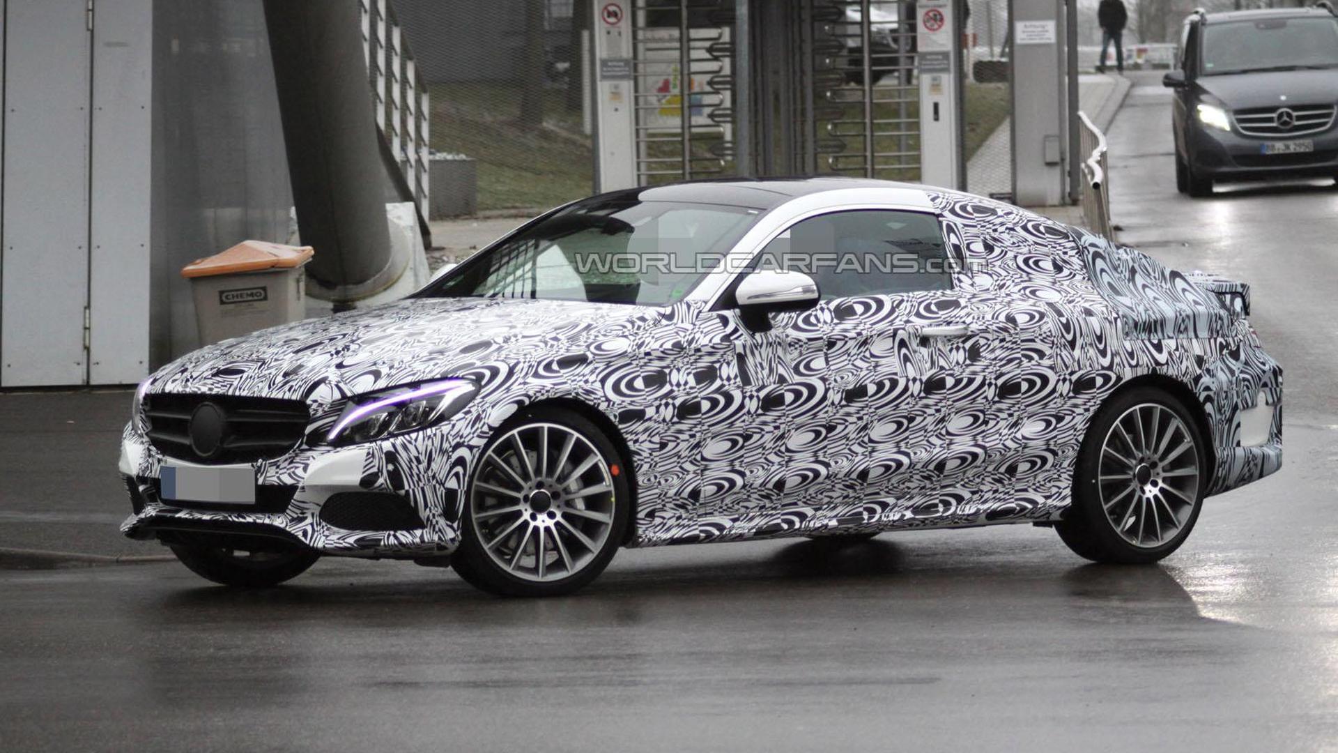 2016 Mercedes C Cl Coupe Returns In New Spy Photos