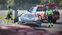 Koenigsegg Agera R development car crash on Nürburgring