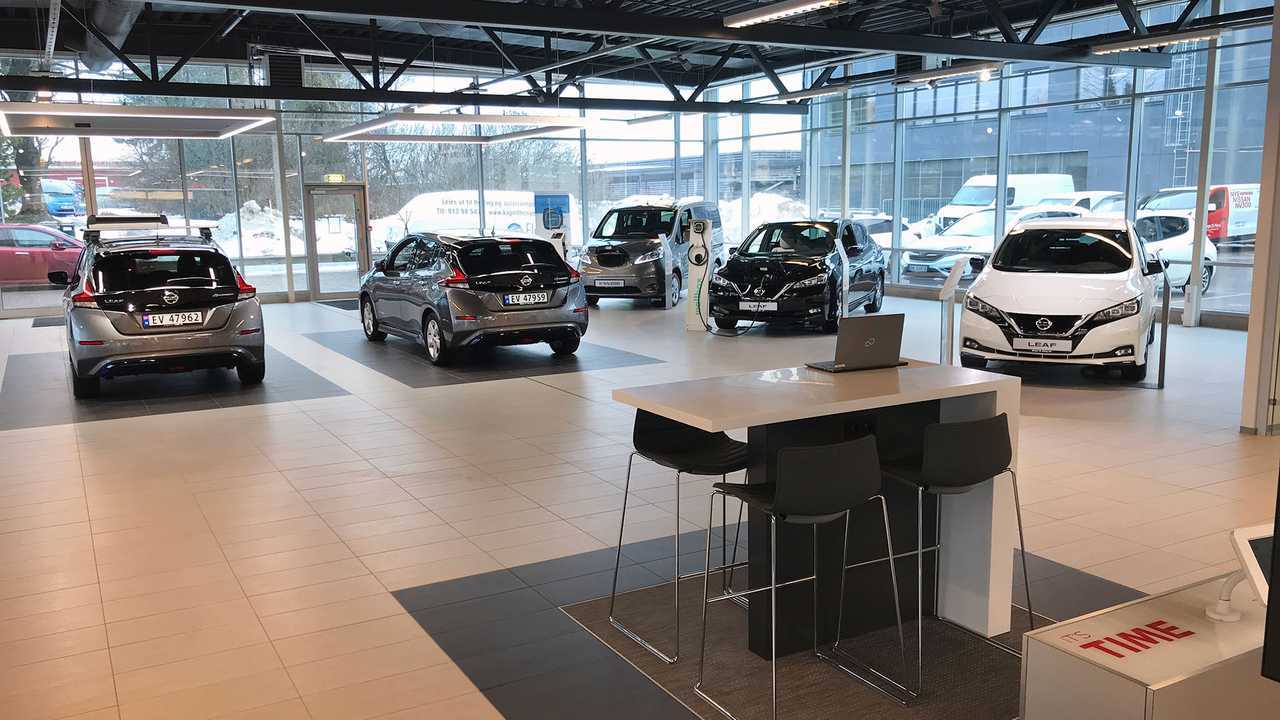 EVs dominate the showroom.