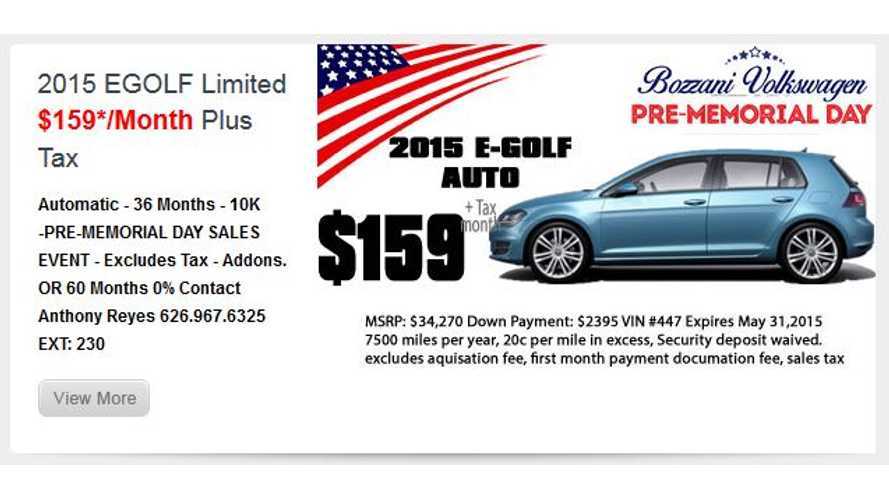 Volkswagen Lease Deals >> Volkswagen E Golf Lease Deal 158 Per Month Volkswagen Lease Deals >> Volkswagen E Golf Lease Deal 158 Per Month