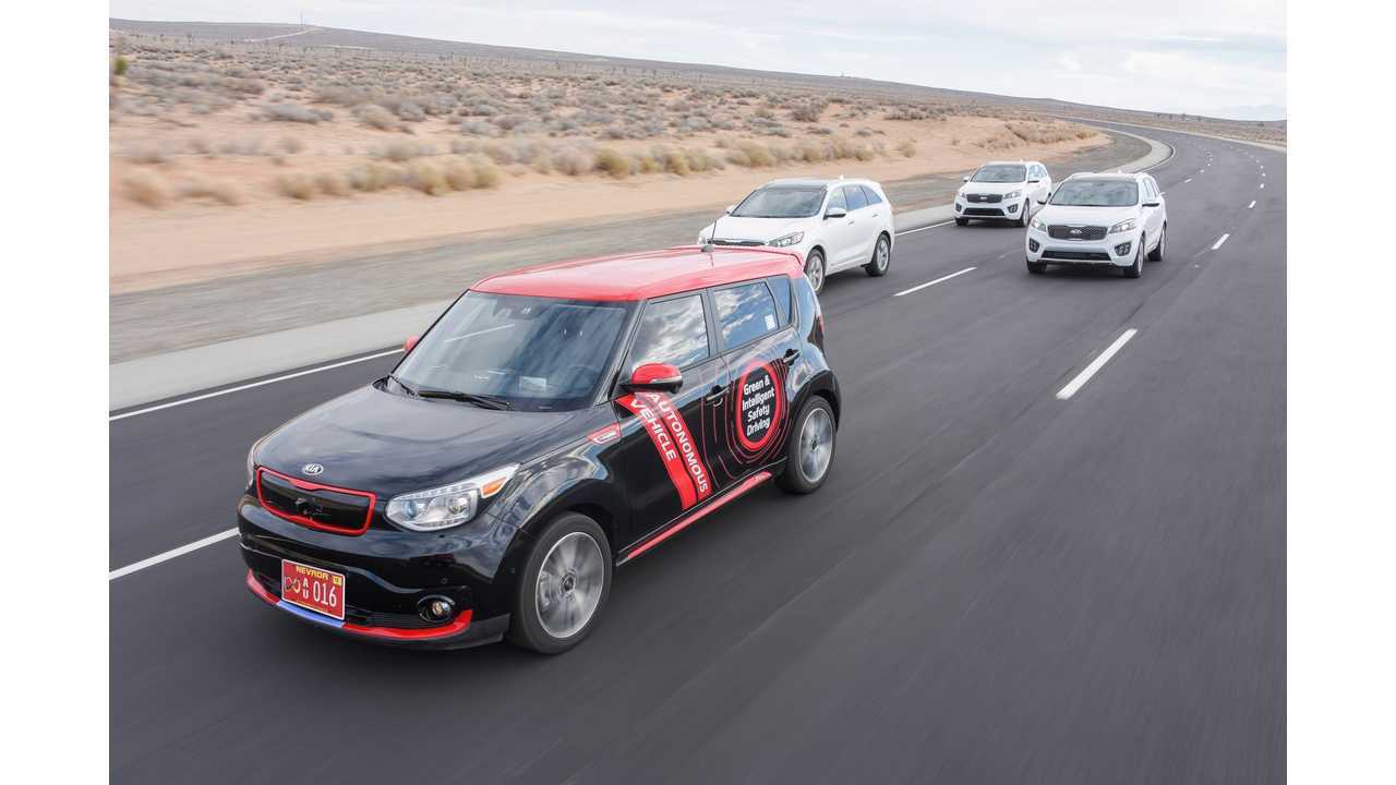 Kia Soul EV Autonomous Vehicle Group
