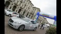 OmniAuto.it su Infiniti M35h al 3° Ecorally Press