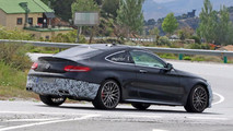 2018 Mercedes-AMG C63 Coupe facelift spy image