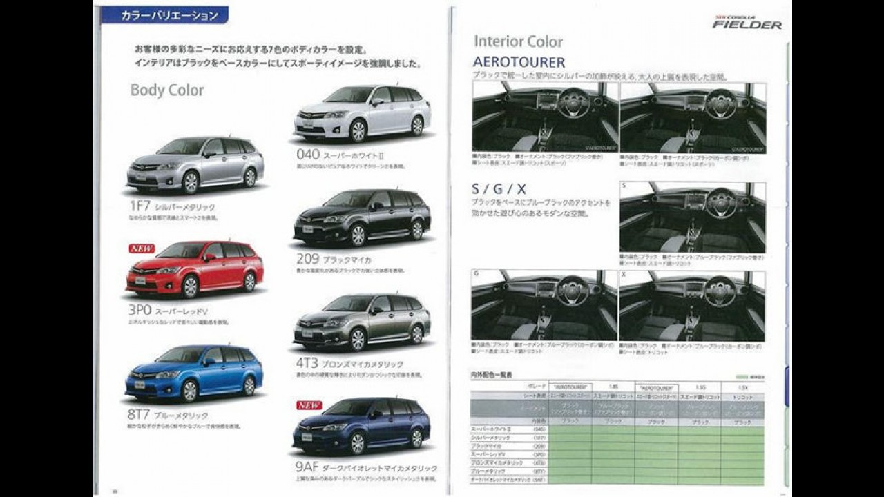 Vazam imagens da nova geração do Toyota Corolla Axio no Japão