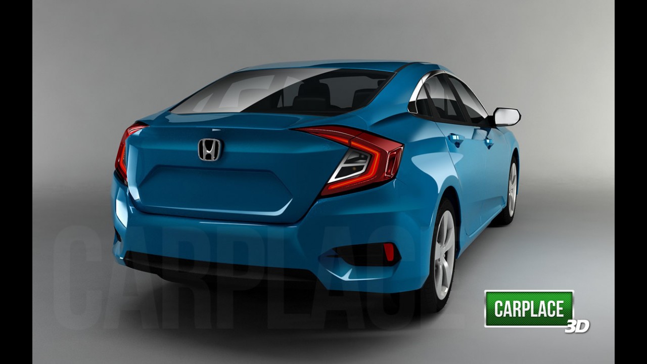 Novo Honda Civic 2016 vai estrear no próximo dia 16 de setembro