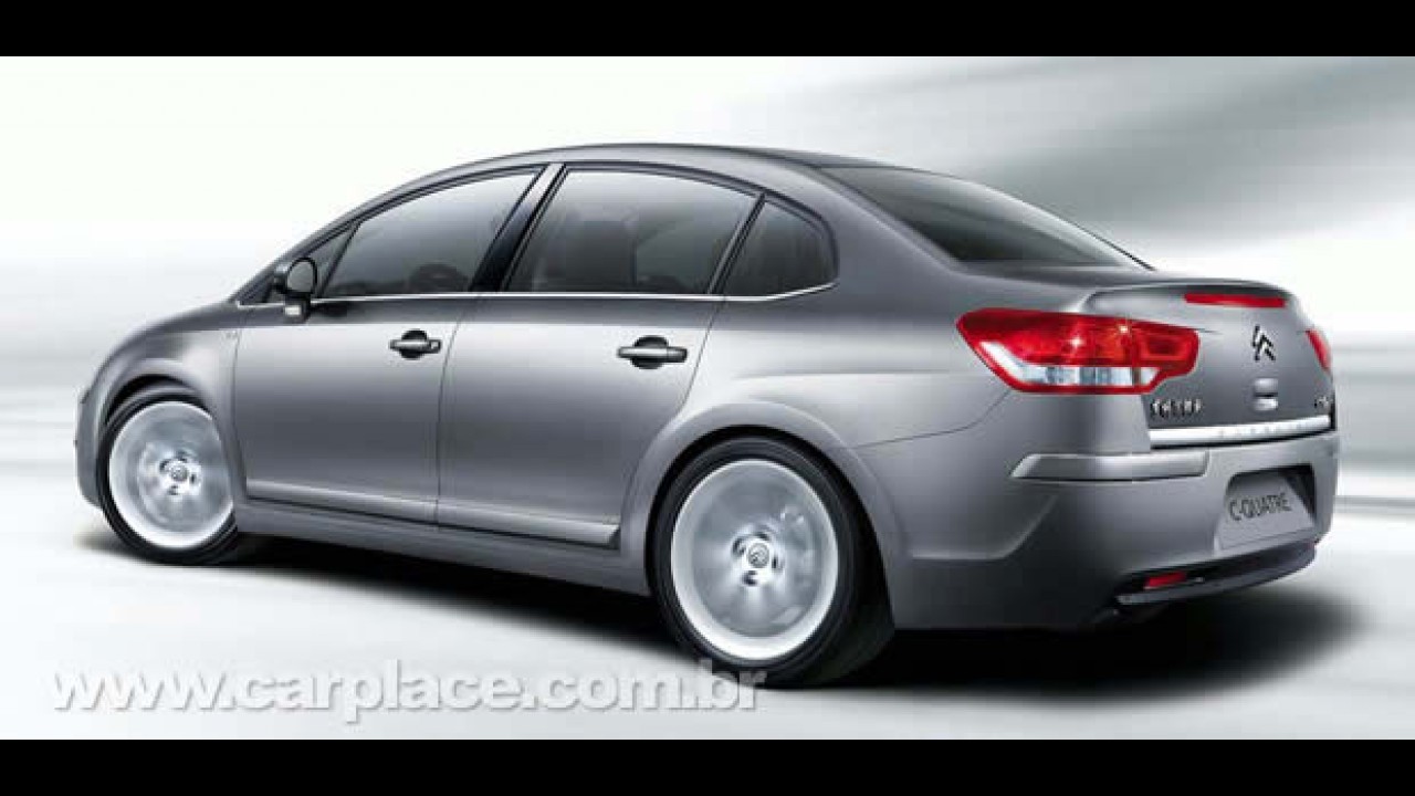 Citroën mostra oficialmente o Novo C-Quattre - Nova versão do C4 Sedan é exclusiva para a China