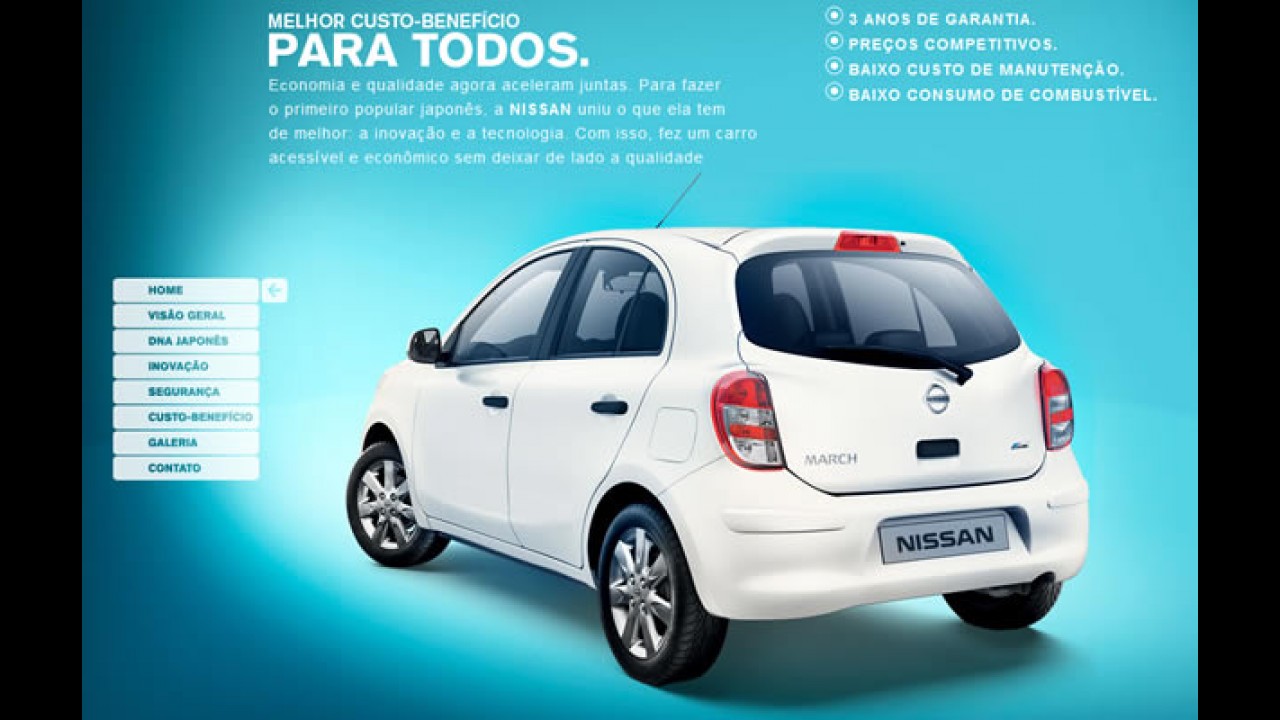Nissan lança hotsite para o compacto March