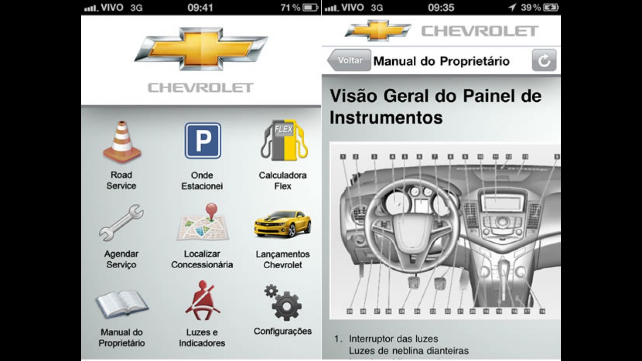 Chevrolet desenvolve aplicativo para smartphones; Cruze terá manual digital