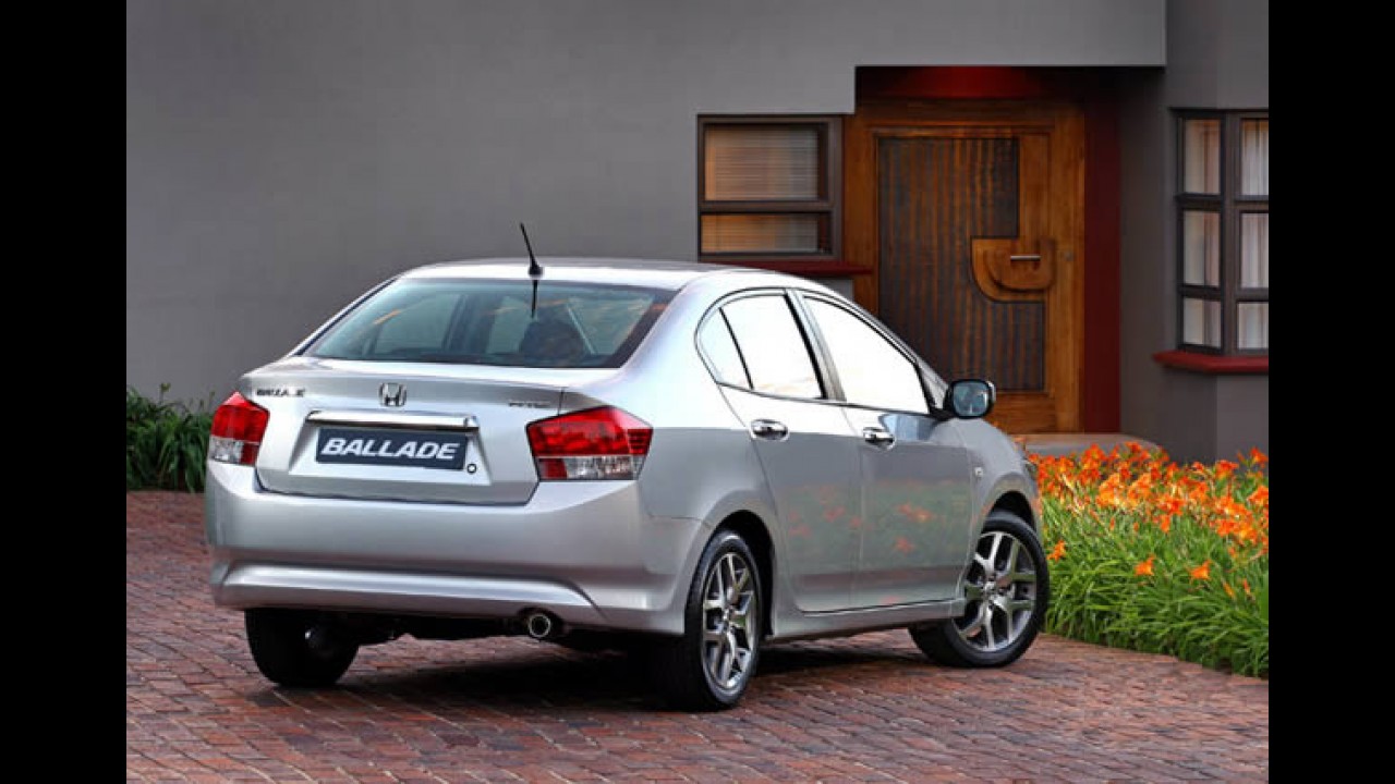 Honda City é lançado na África do Sul como Ballade