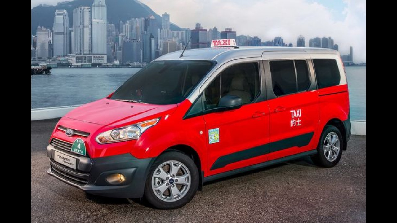 Novo Ford Transit Connect vira táxi em Hong Kong