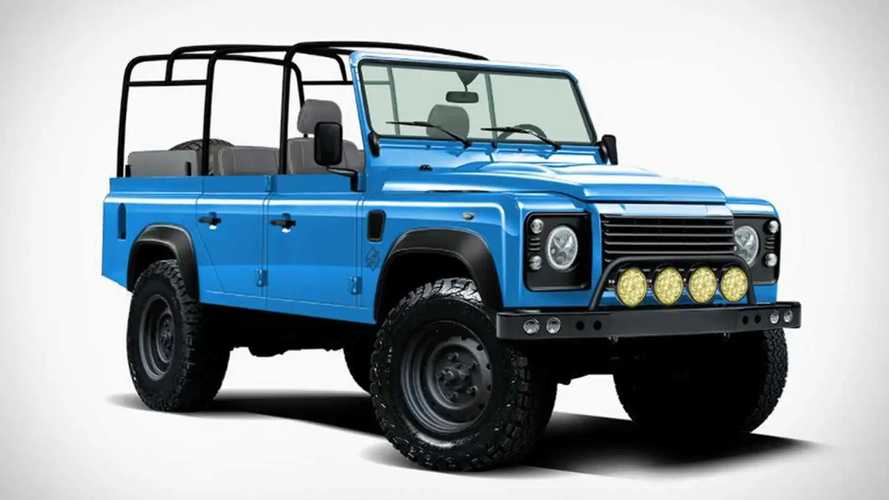 This Land Rover Defender is actually a modern Jeep Wrangler underneath