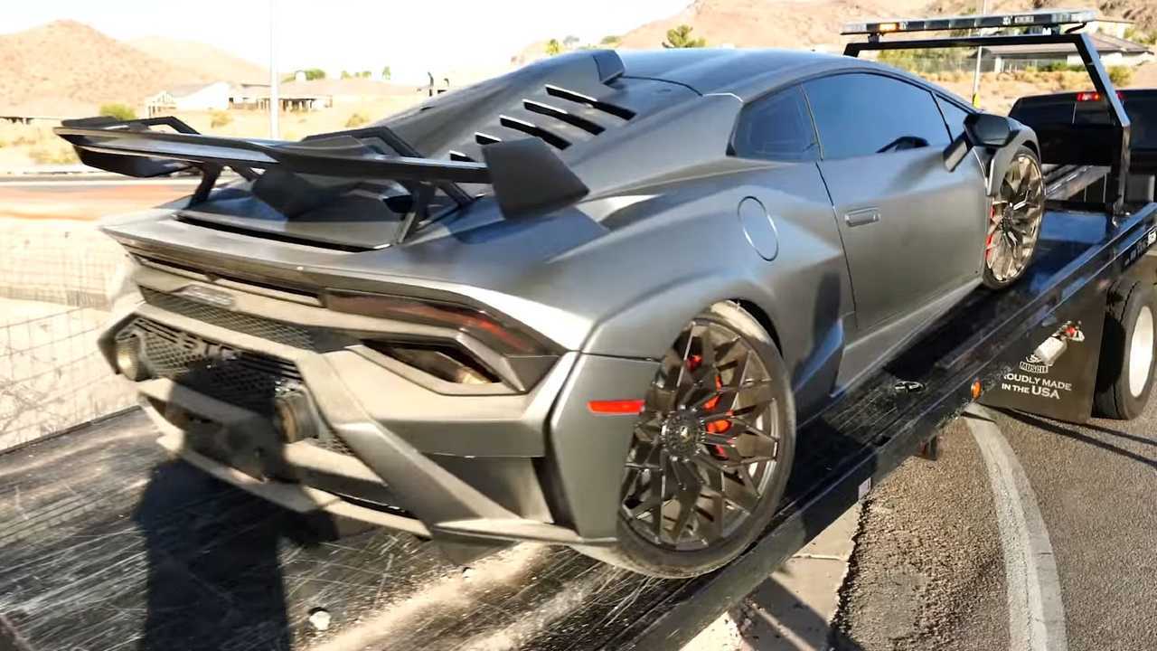 Lamborghini Huracan STO foto incidente