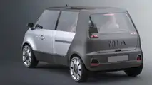 MIA 2.0 - carro elétrico - projeção