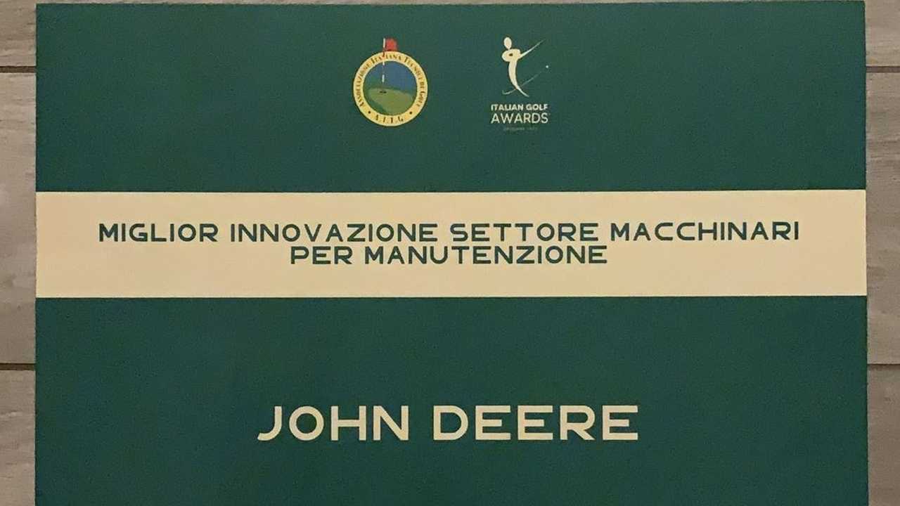 John Deere premiata agli Italian Golf