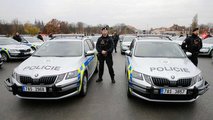 Skoda-Modelle als Polizeifahrzeuge: Tschechische Republik