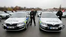 Skoda-Modelle als Polizeifahrzeuge: Tschechische Republik