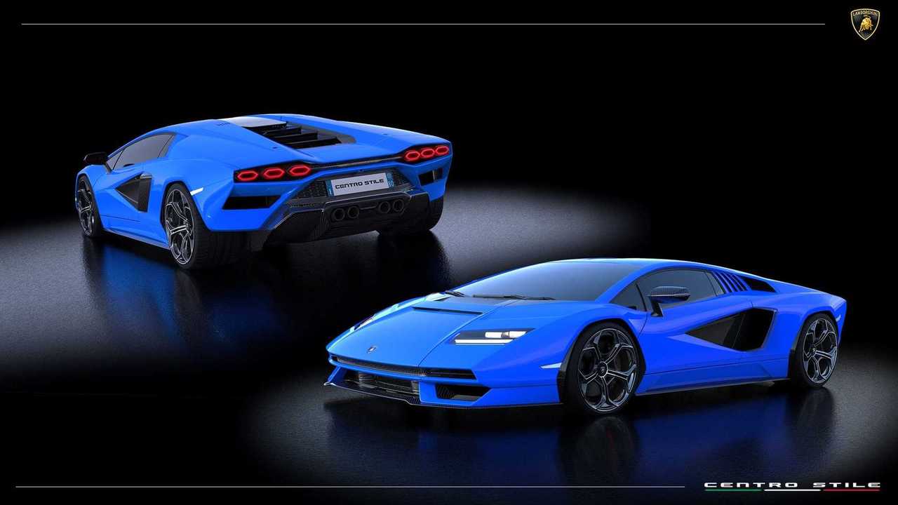 Lamborghini Countach Mavi Renk