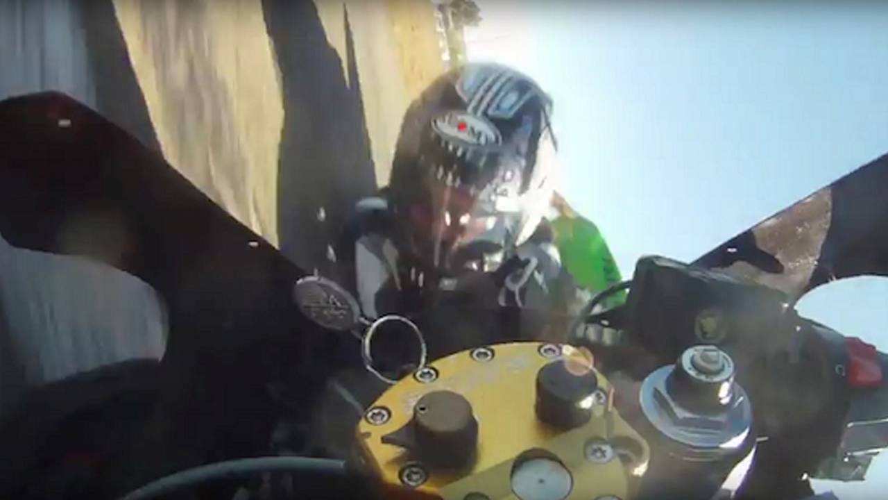 I'd rather be on the bike, upright, than down here sliding on the ground...