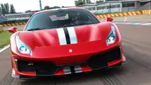 Ferrari 488 Pista, prova sul circuito di Fiorano