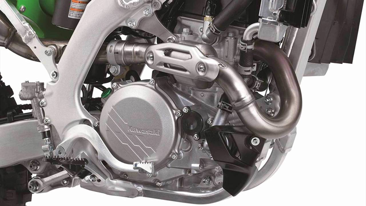 A whole lot of fancy engineering went into the new KX450's mill.