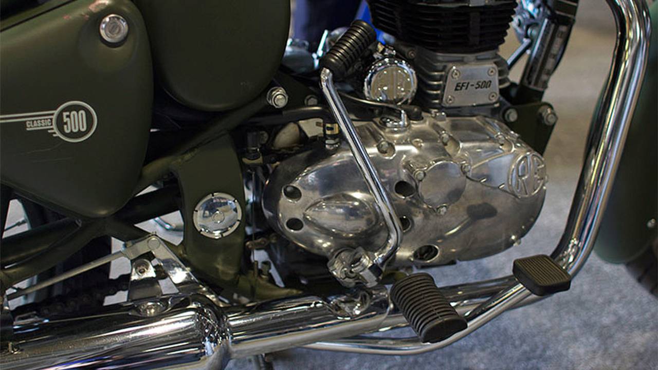 Royal Enfield Classic 500 kick-starter