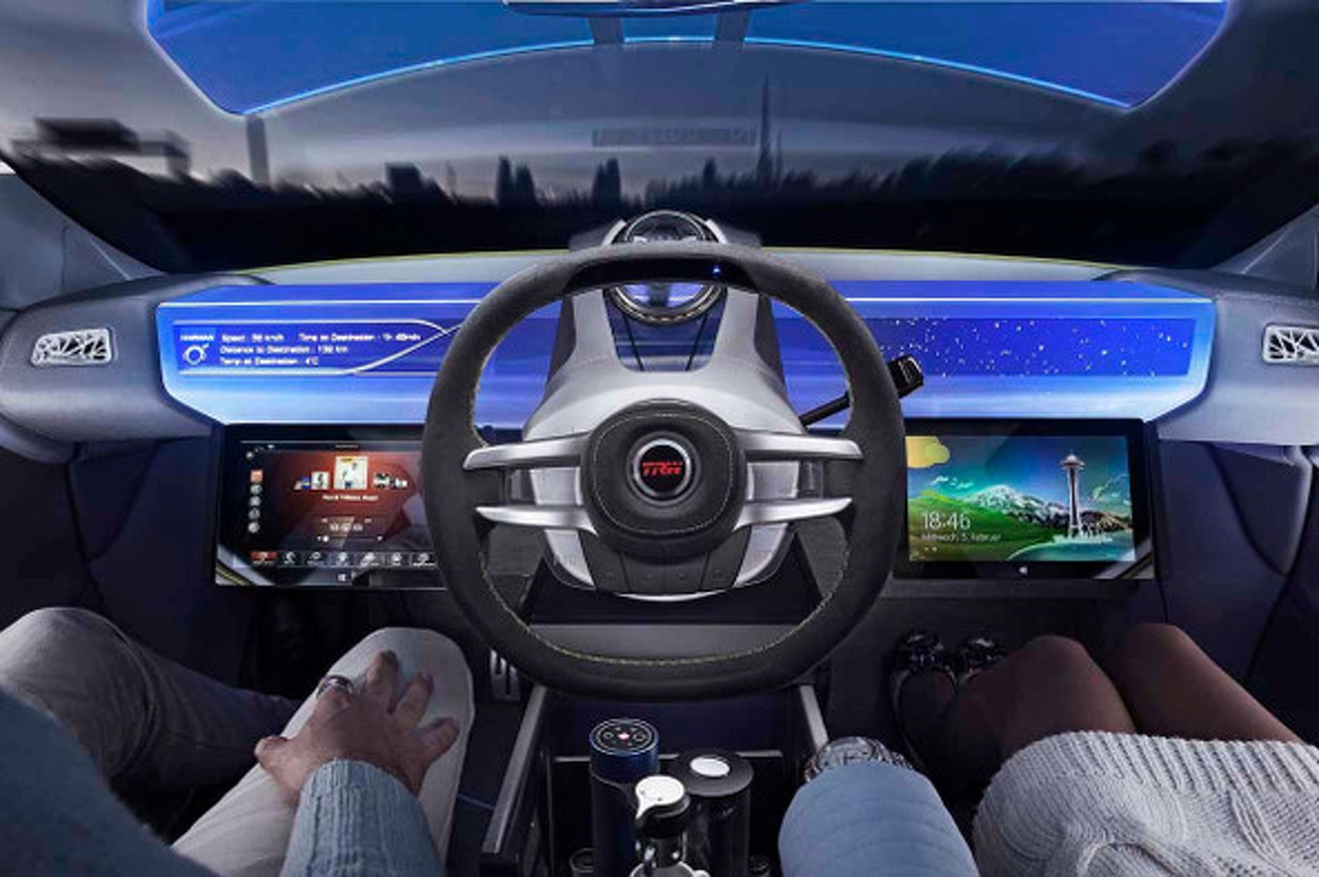 Movable Steering Wheel Has a Future in Autonomous Cars