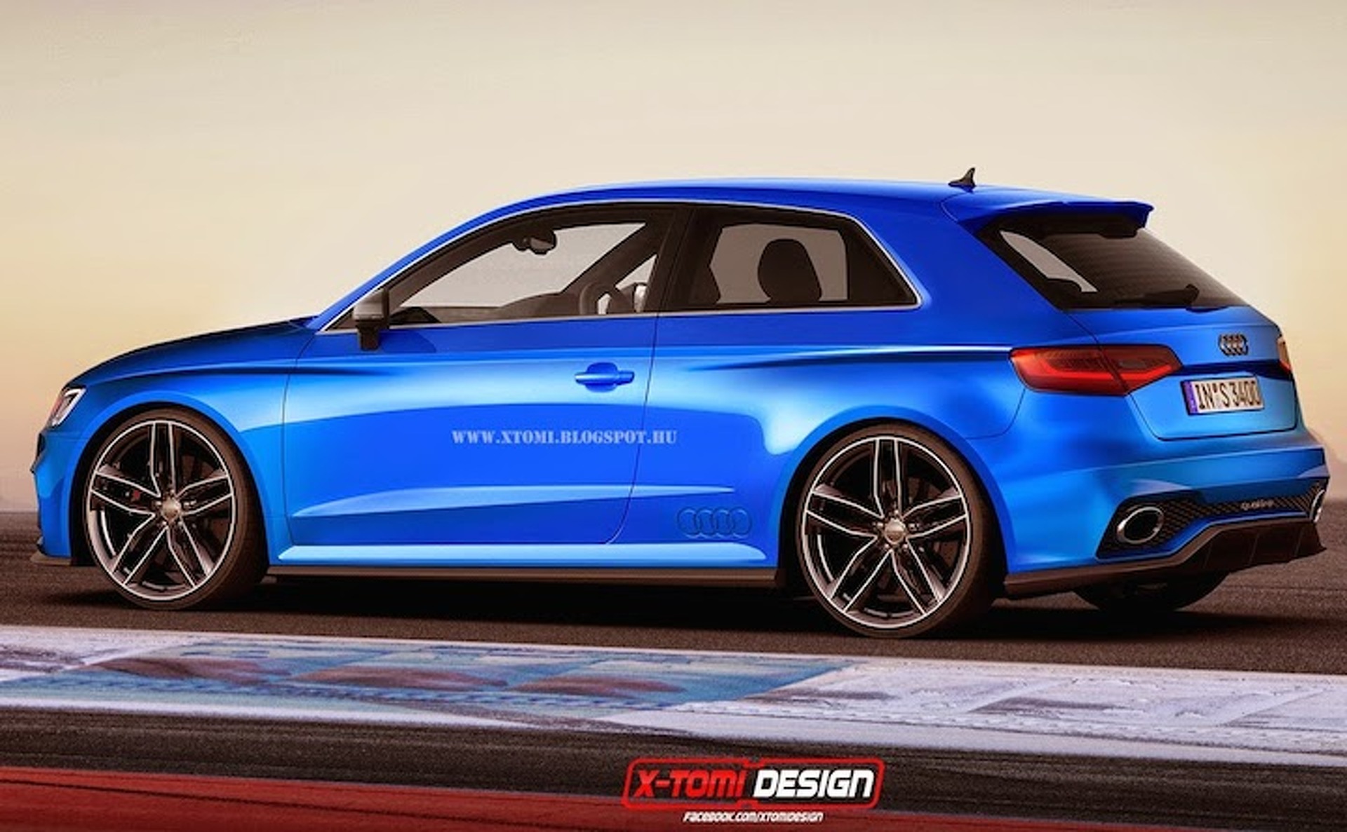 Audi RS3 Sportback Concepts Are Perfection in Blue