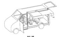 Hyundai gullwing minivan door patent