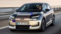 2027 Audi A2 E-Tron camouflaged prototype