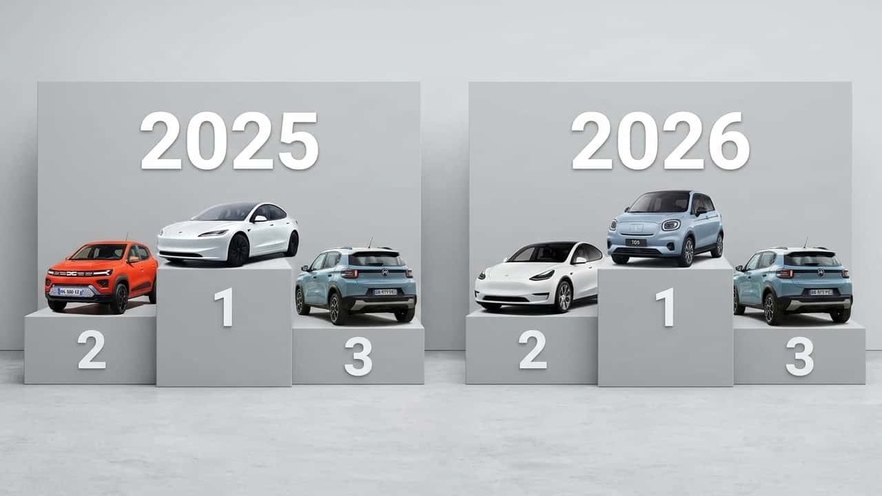 Le auto elettriche più vendute d'Italia: 2025 vs 2026