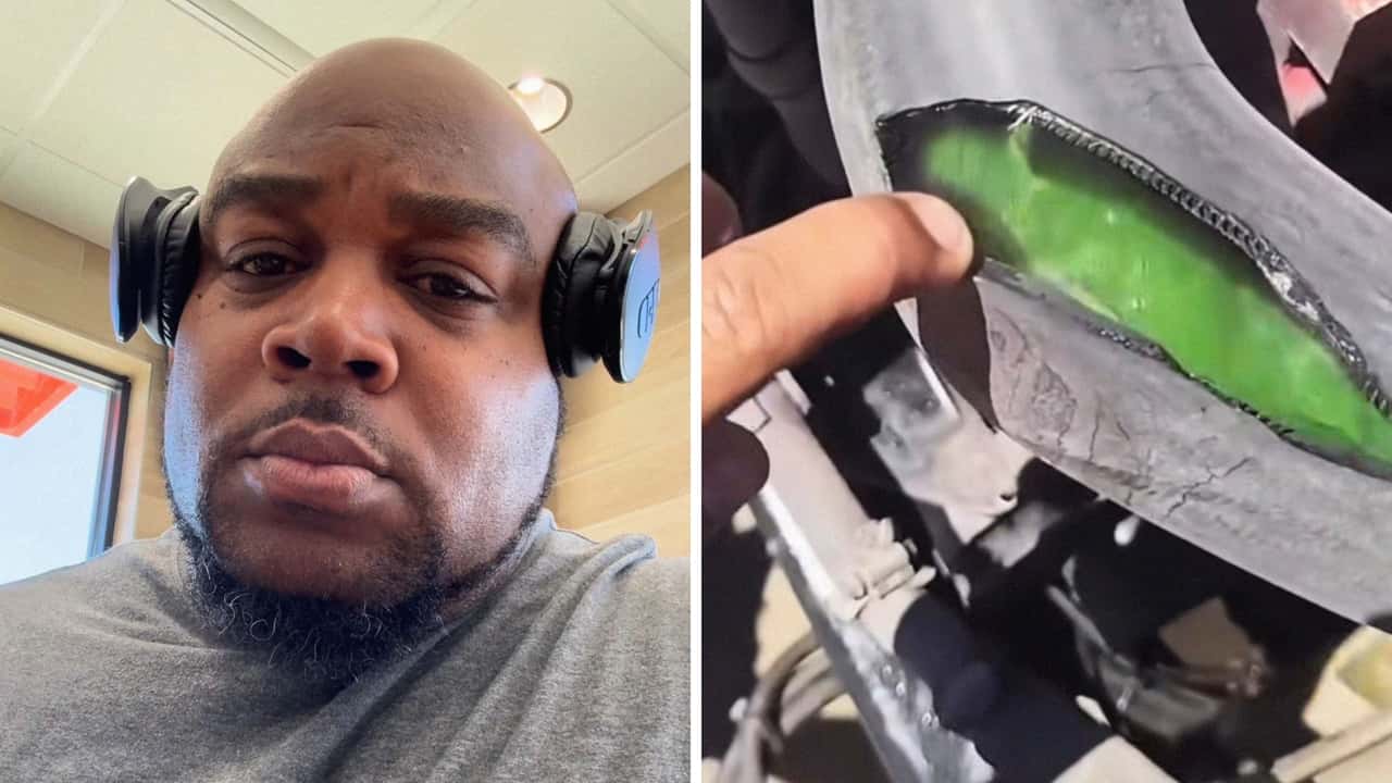 Trucker Gets Huge Tear In Coolant Hose. Then He Keeps Driving